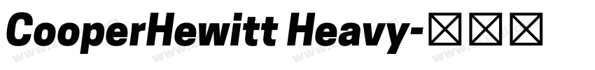 CooperHewitt Heavy字体转换